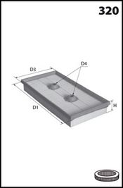 MECAFILTER oro filtras ELP9392