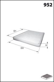 MECAFILTER filtras, salono oras ELR7021