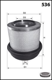 MECAFILTER Воздушный фильтр FA3136