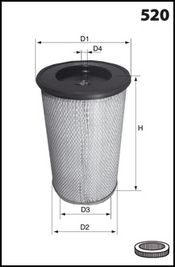 MECAFILTER oro filtras FA3391