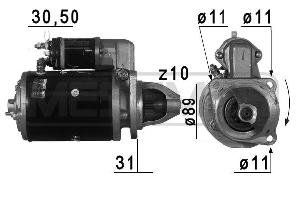 MESSMER Стартер 220006