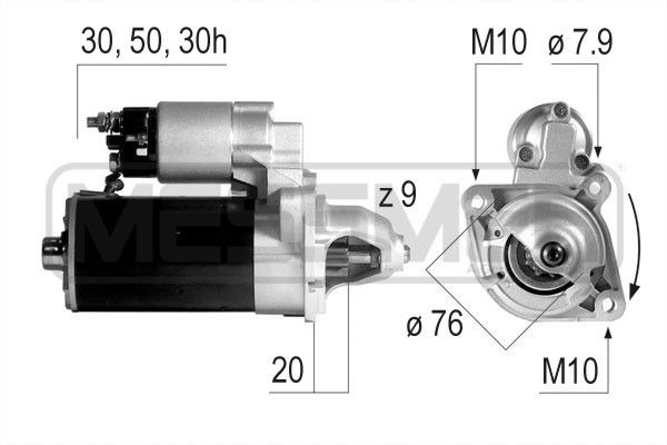 MESSMER starteris 220147