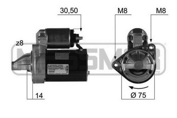 MESSMER starteris 220348