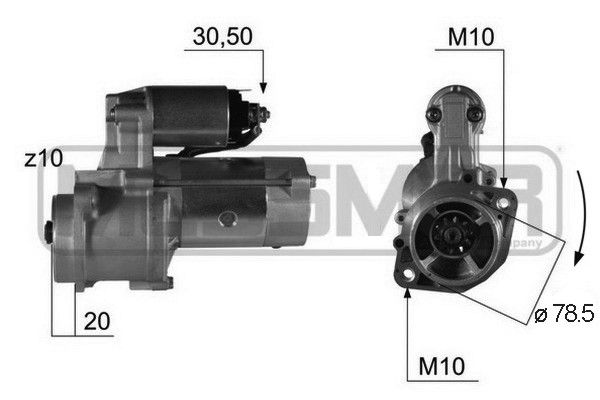 MESSMER starteris 220350