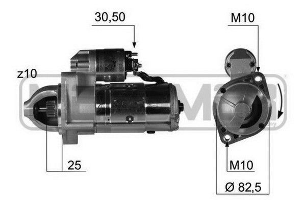 MESSMER starteris 220378