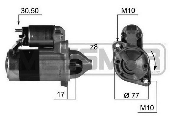 MESSMER starteris 220383