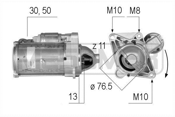 MESSMER starteris 220587