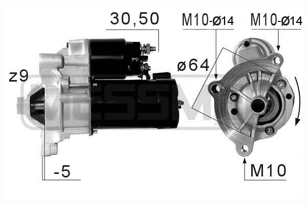 MESSMER starteris 220660