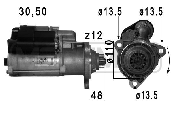 MESSMER starteris 220749