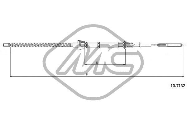 METALCAUCHO trosas, stovėjimo stabdys 83738