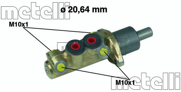 METELLI pagrindinis cilindras, stabdžiai 05-0039