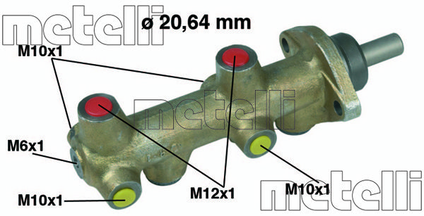 METELLI Главный тормозной цилиндр 05-0043