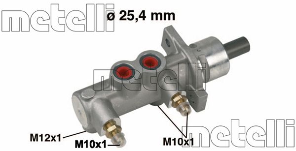 METELLI pagrindinis cilindras, stabdžiai 05-0166