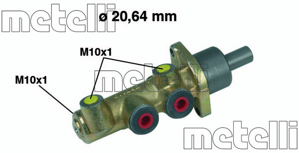 METELLI pagrindinis cilindras, stabdžiai 05-0218