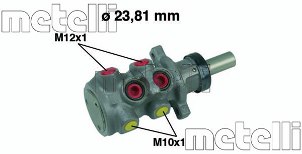 METELLI Главный тормозной цилиндр 05-0312