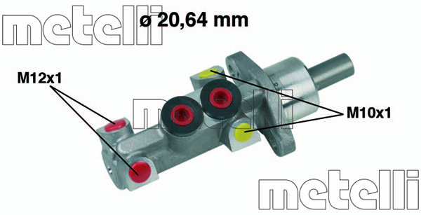 METELLI pagrindinis cilindras, stabdžiai 05-0388