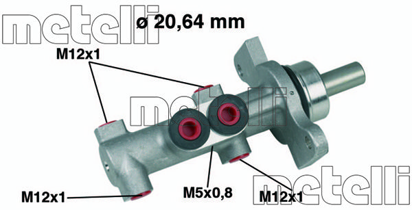 METELLI Главный тормозной цилиндр 05-0422