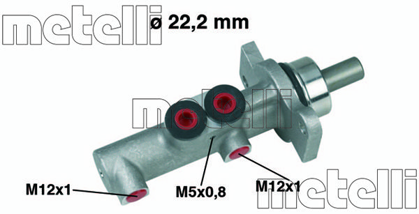 METELLI Главный тормозной цилиндр 05-0423