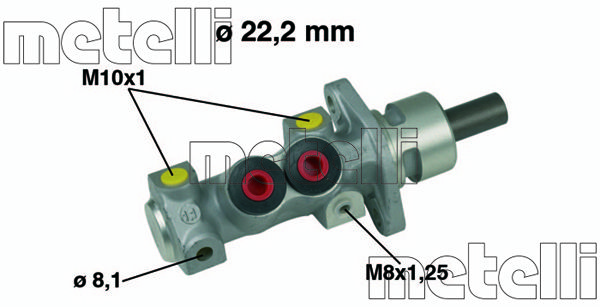 METELLI Главный тормозной цилиндр 05-0489