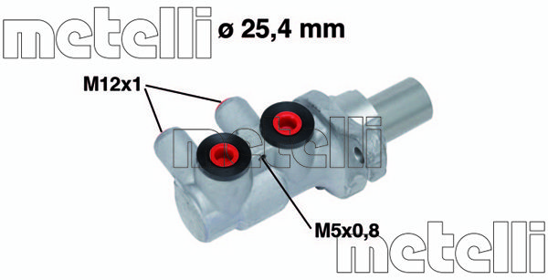 METELLI Главный тормозной цилиндр 05-0716
