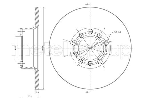 METELLI Тормозной диск 23-0046