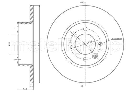 METELLI Тормозной диск 23-0218