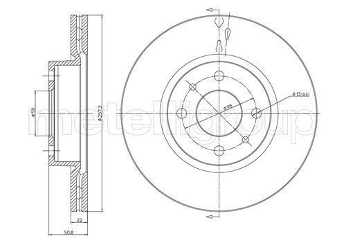 METELLI Тормозной диск 23-0240