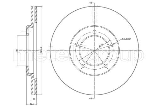 METELLI Тормозной диск 23-0244