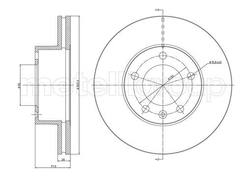 METELLI Тормозной диск 23-0532C