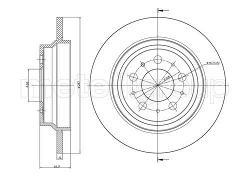 METELLI Тормозной диск 23-0562C