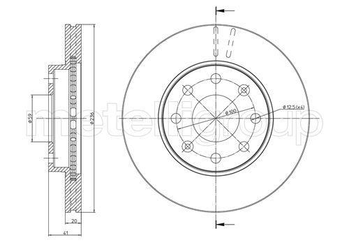 METELLI Тормозной диск 23-0790C