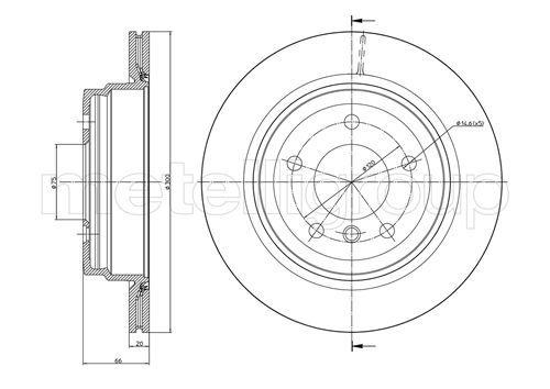 METELLI Тормозной диск 23-0871C