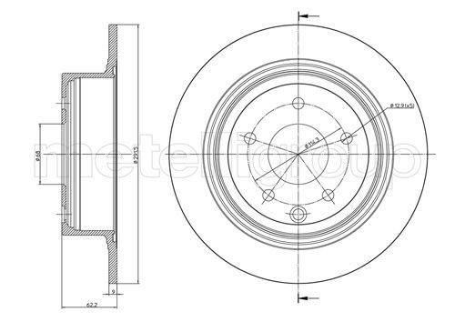 METELLI Тормозной диск 23-0903C