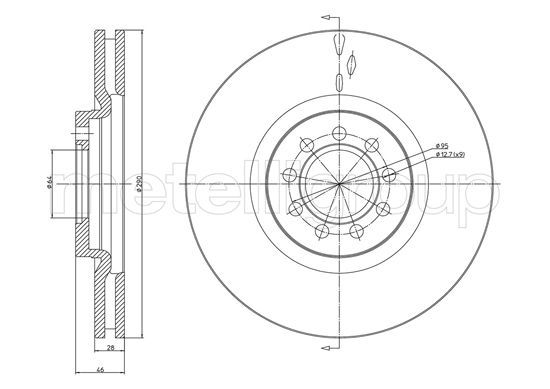 METELLI Тормозной диск 23-0914C