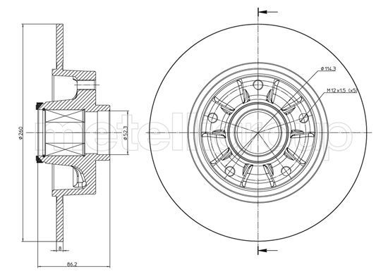 METELLI Тормозной диск 23-1241