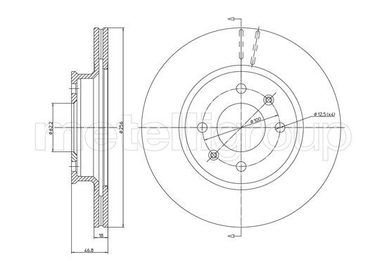 METELLI Тормозной диск 23-1265C