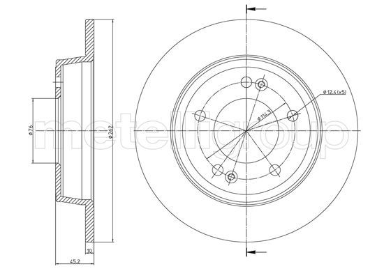 METELLI Тормозной диск 23-1440C