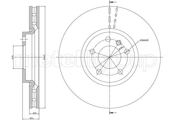 METELLI Тормозной диск 23-1470C