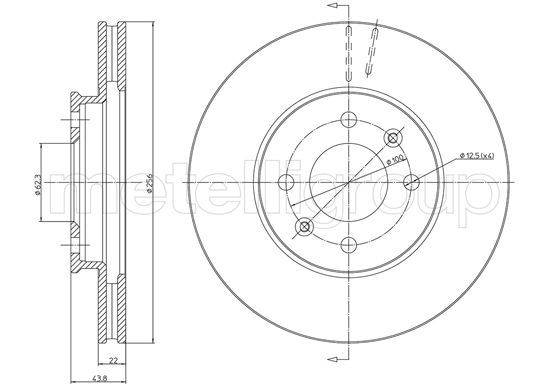 METELLI Тормозной диск 23-1479C