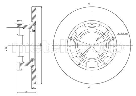 METELLI Тормозной диск 23-1547