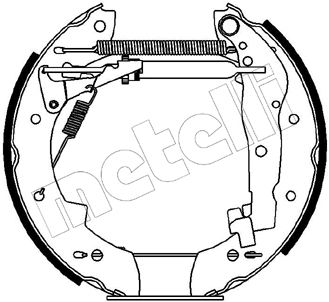 METELLI Комплект тормозных колодок 51-0062