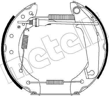 METELLI Комплект тормозных колодок 51-0252