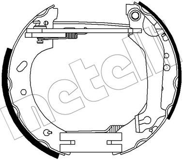 METELLI Комплект тормозных колодок 51-0266