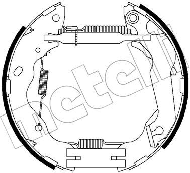 METELLI Комплект тормозных колодок 51-0457
