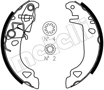 METELLI Комплект тормозных колодок 53-0070J