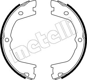 METELLI Комплект тормозных колодок, стояночная тормозная с 53-0086