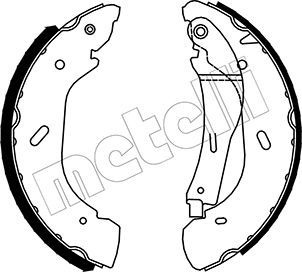 METELLI Комплект тормозных колодок 53-0134