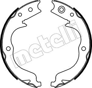 METELLI Комплект тормозных колодок, стояночная тормозная с 53-0268