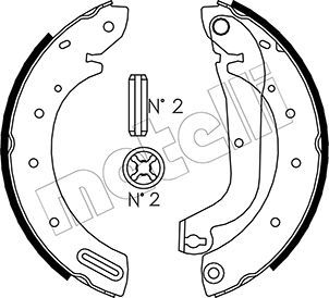 METELLI Комплект тормозных колодок 53-0287