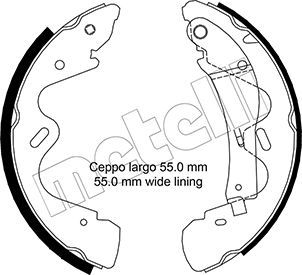 METELLI stabdžių trinkelių komplektas 53-0291